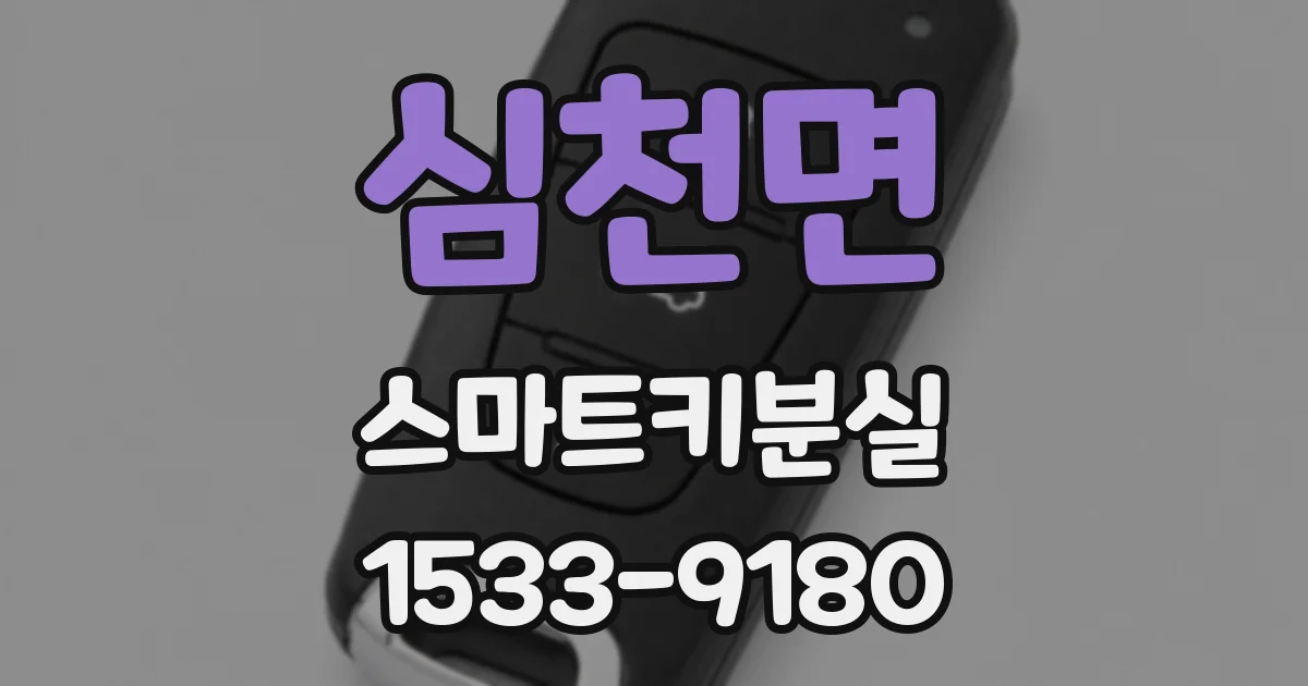 심천면 스마트키분실