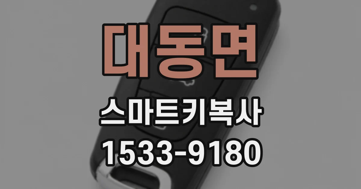 대동면 스마트키복사