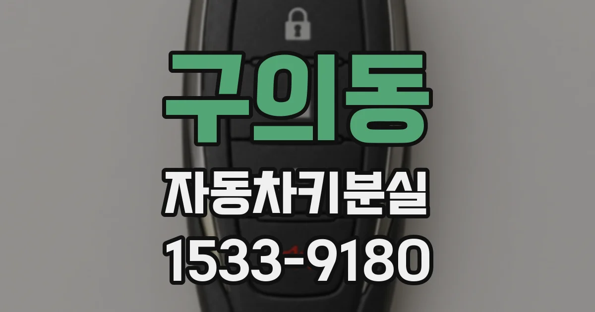 구의동 자동차키분실