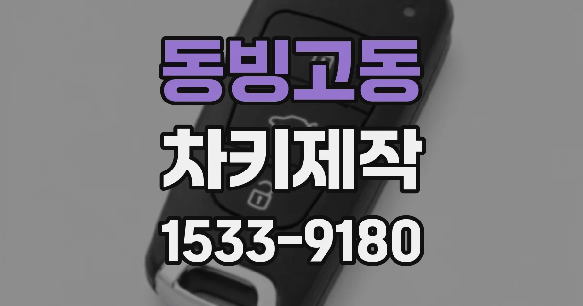 동빙고동 차키제작