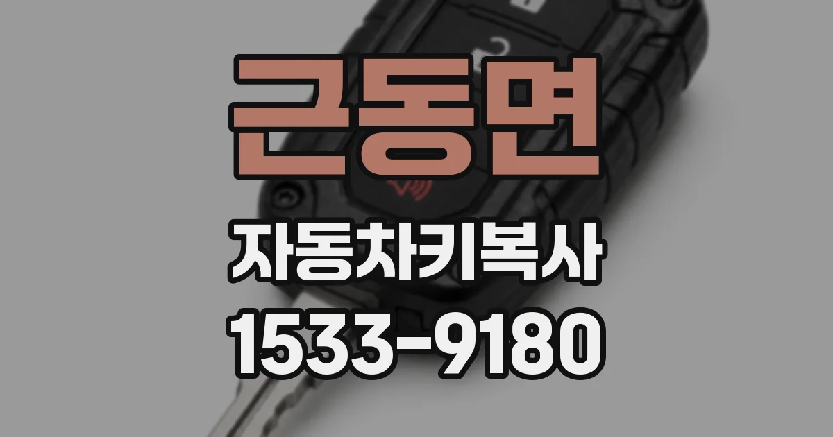 근동면 자동차키복사