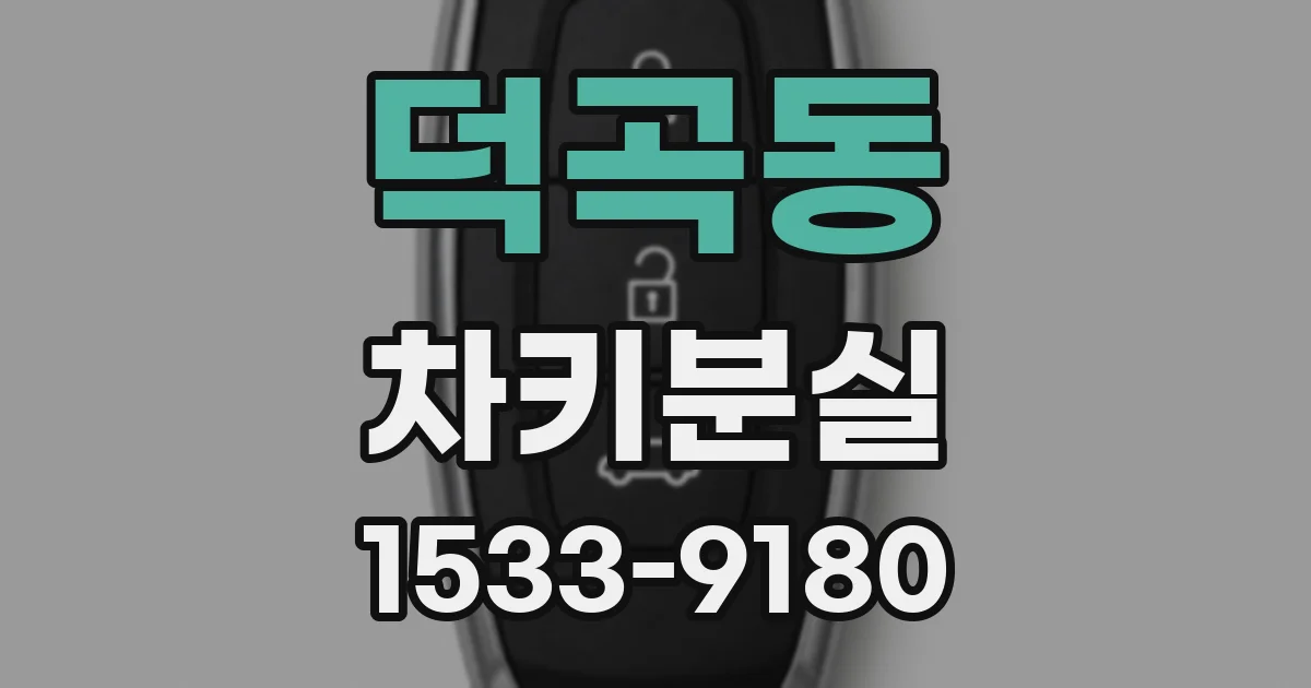 덕곡동 차키분실
