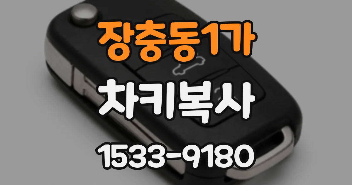 장충동1가 차키복사