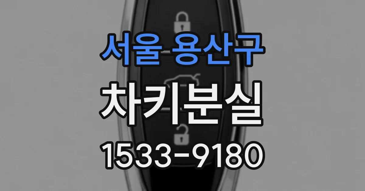 서울 용산구 차키분실