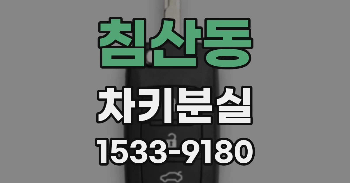 침산동 차키분실