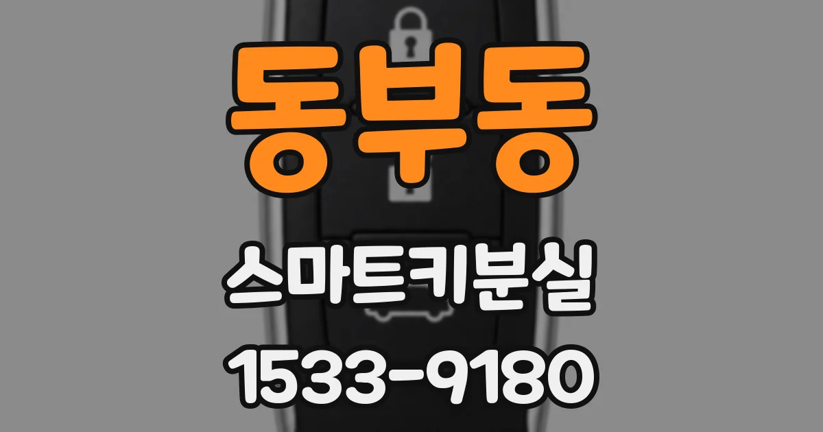 동부동 스마트키분실