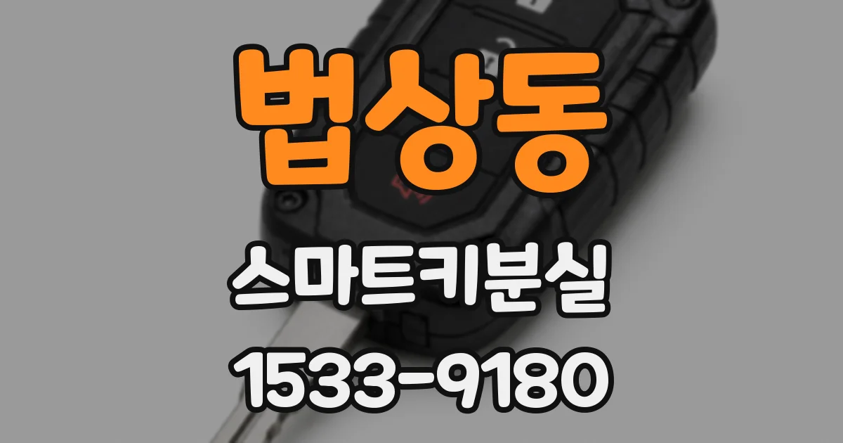 법상동 스마트키분실