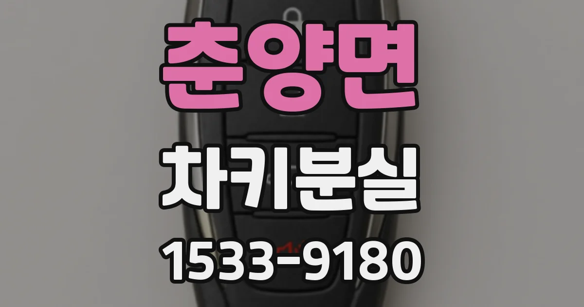 춘양면 차키분실