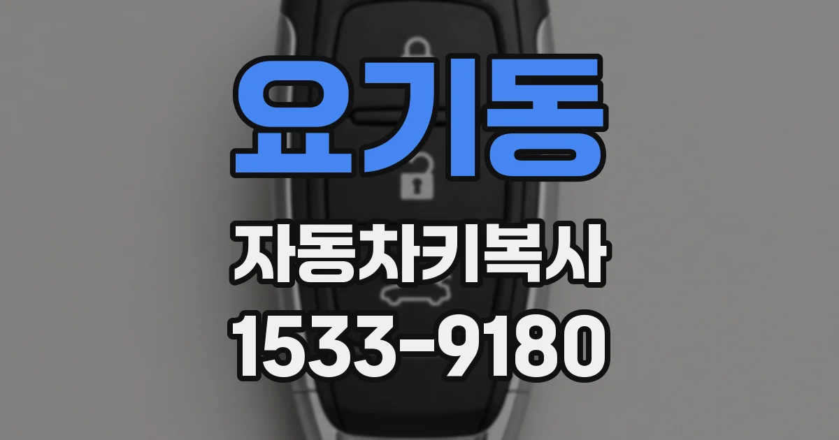 요기동 자동차키복사
