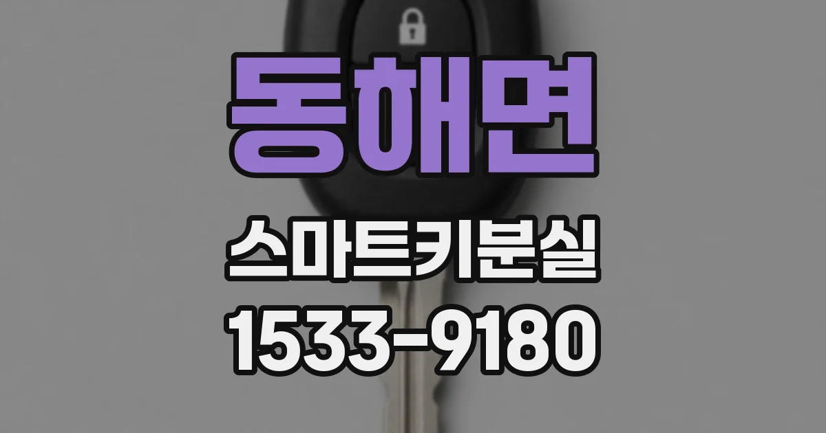 동해면 스마트키분실