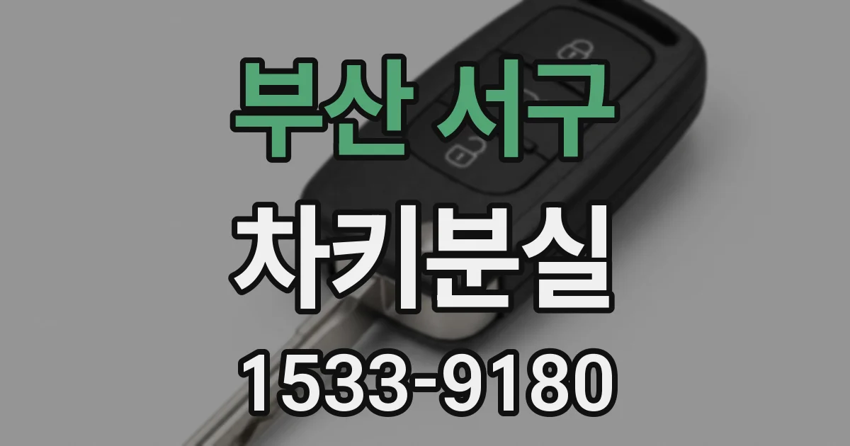 부산 서구 차키분실