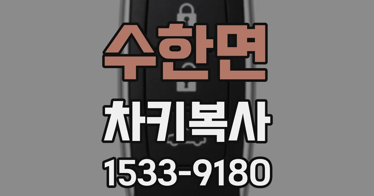 수한면 차키복사