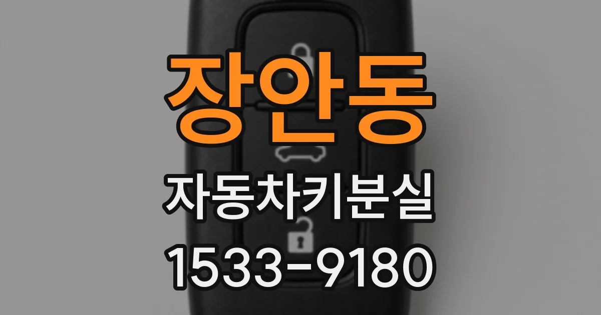 장안동 자동차키분실