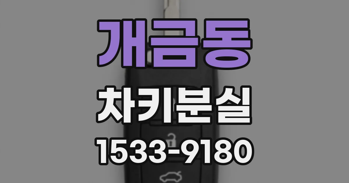 개금동 차키분실