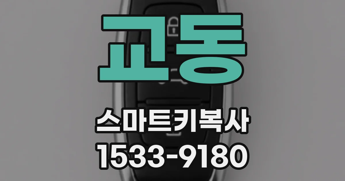 교동 스마트키복사