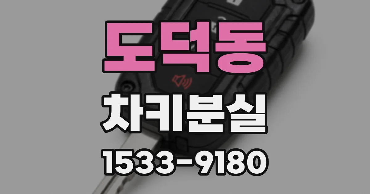 도덕동 차키분실