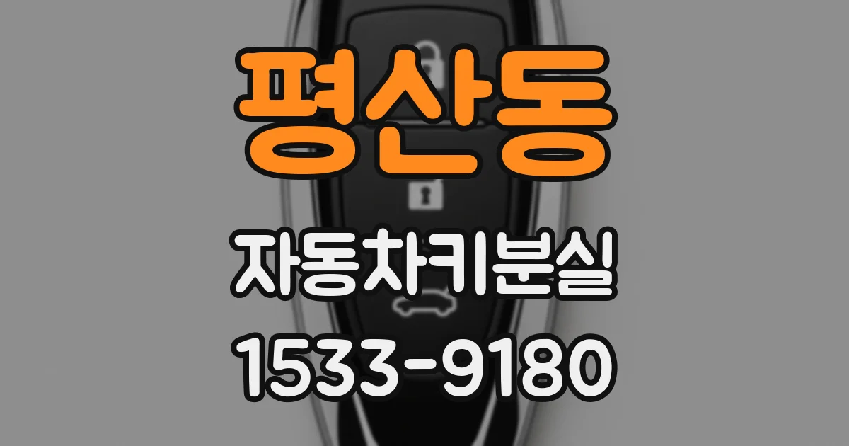 평산동 자동차키분실