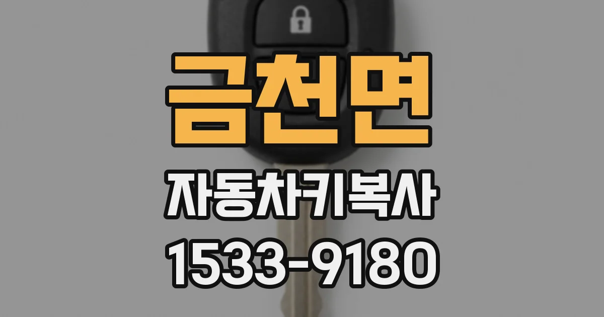 금천면 자동차키복사