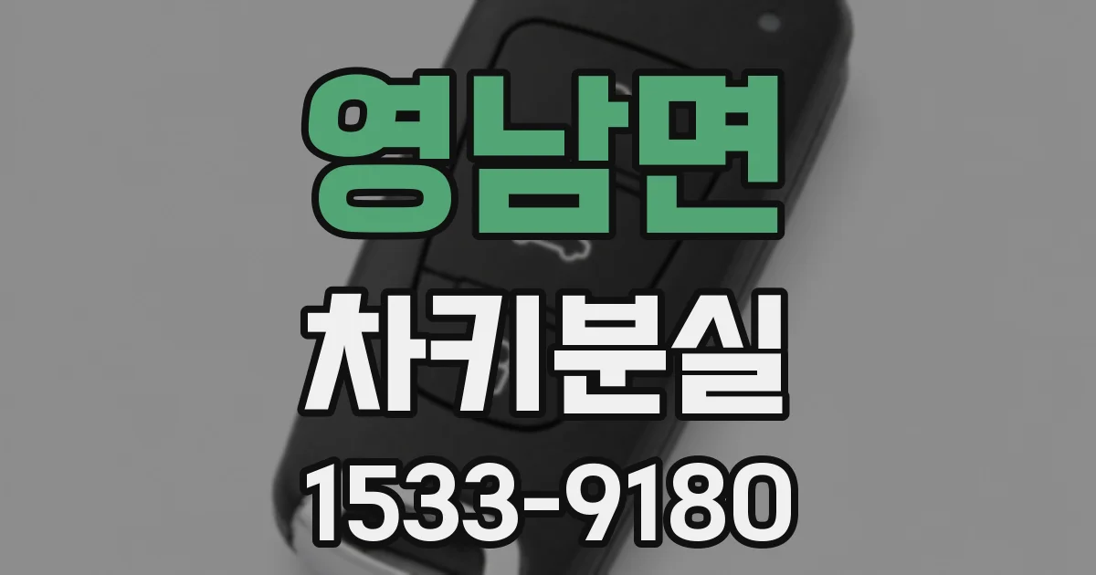 영남면 차키분실