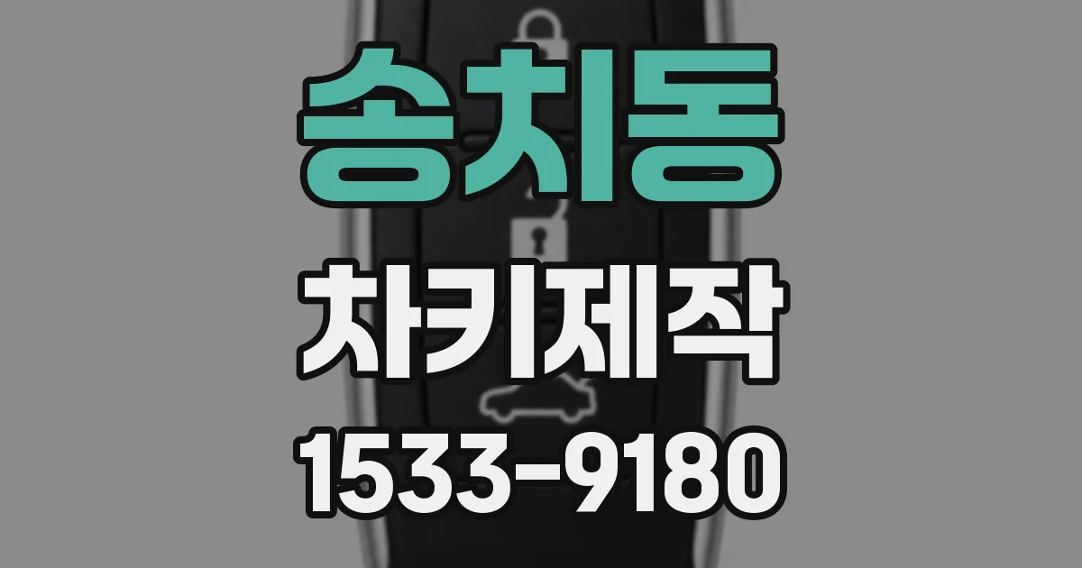 송치동 차키제작