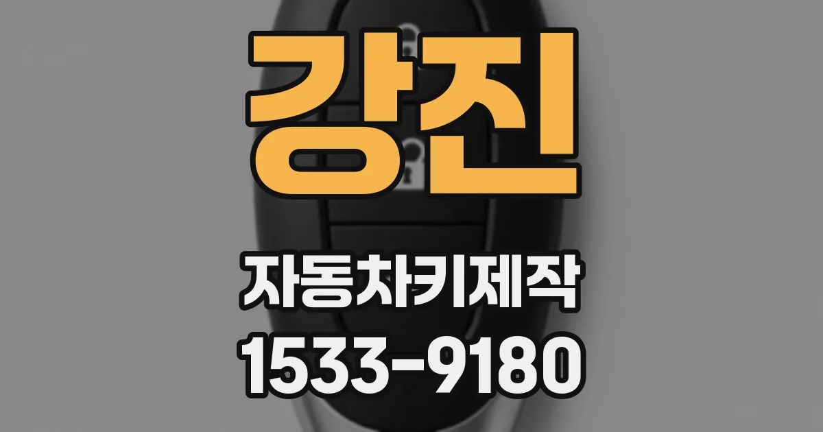 강진 자동차키제작