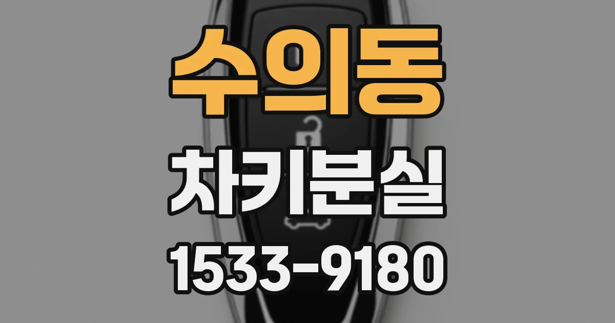 수의동 차키분실