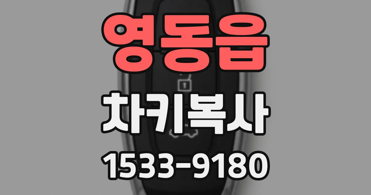 영동읍 차키복사