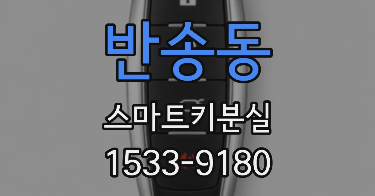 반송동 스마트키분실