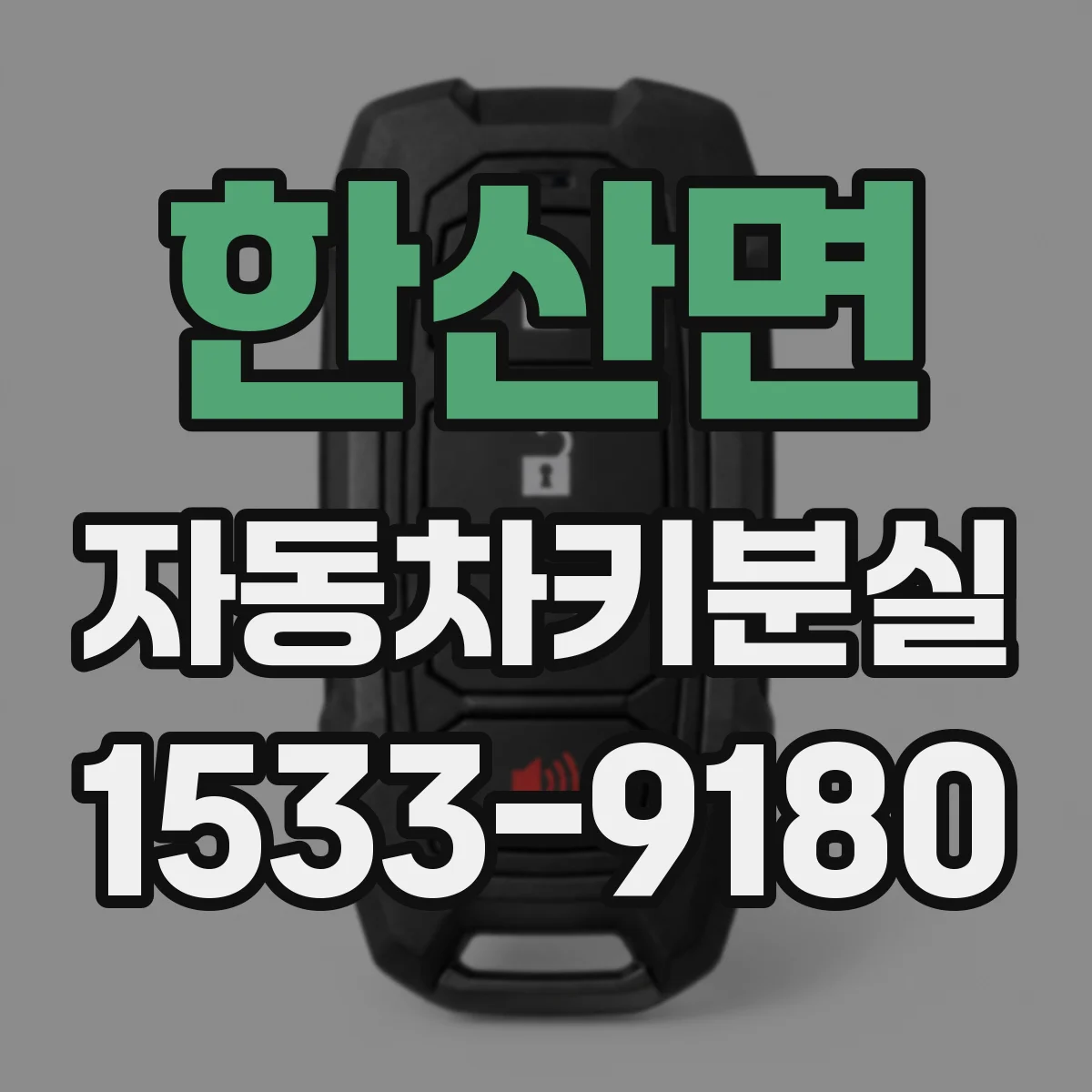 한산면 자동차키분실