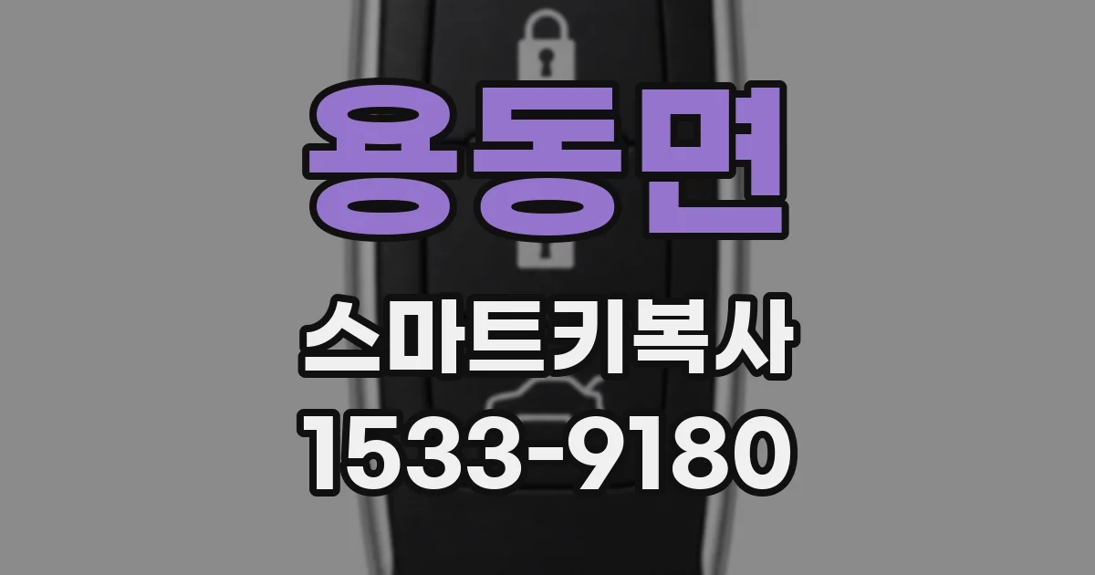 용동면 스마트키복사