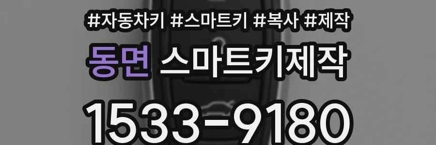 동면 스마트키제작
