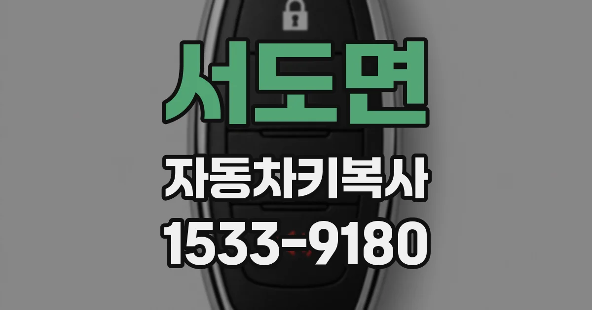 서도면 자동차키복사