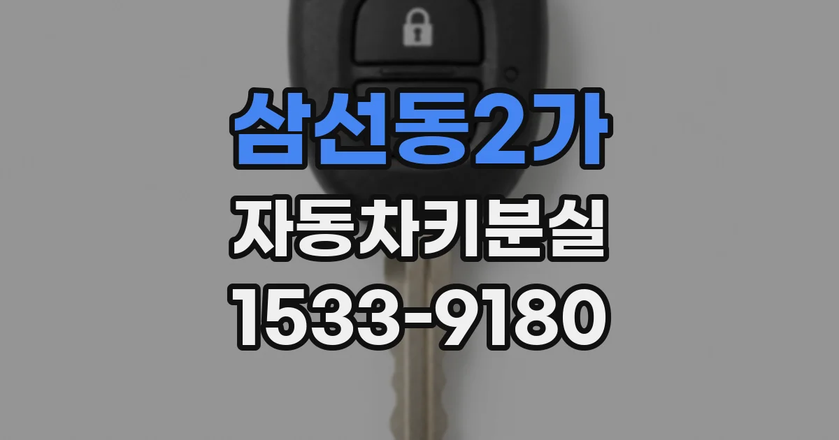 삼선동2가 자동차키분실