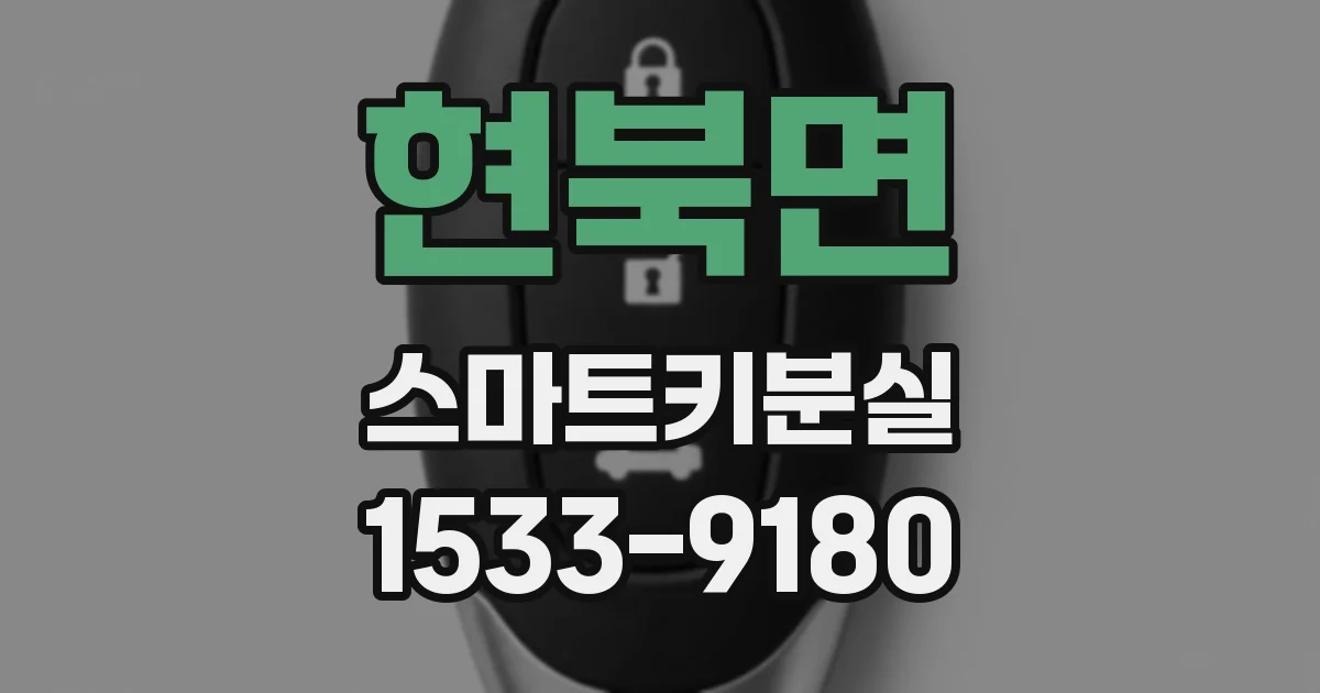 현북면 스마트키분실