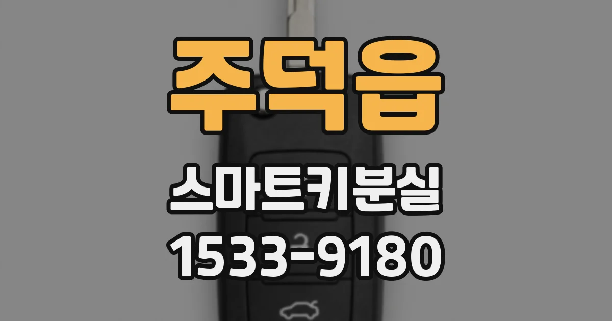 주덕읍 스마트키분실