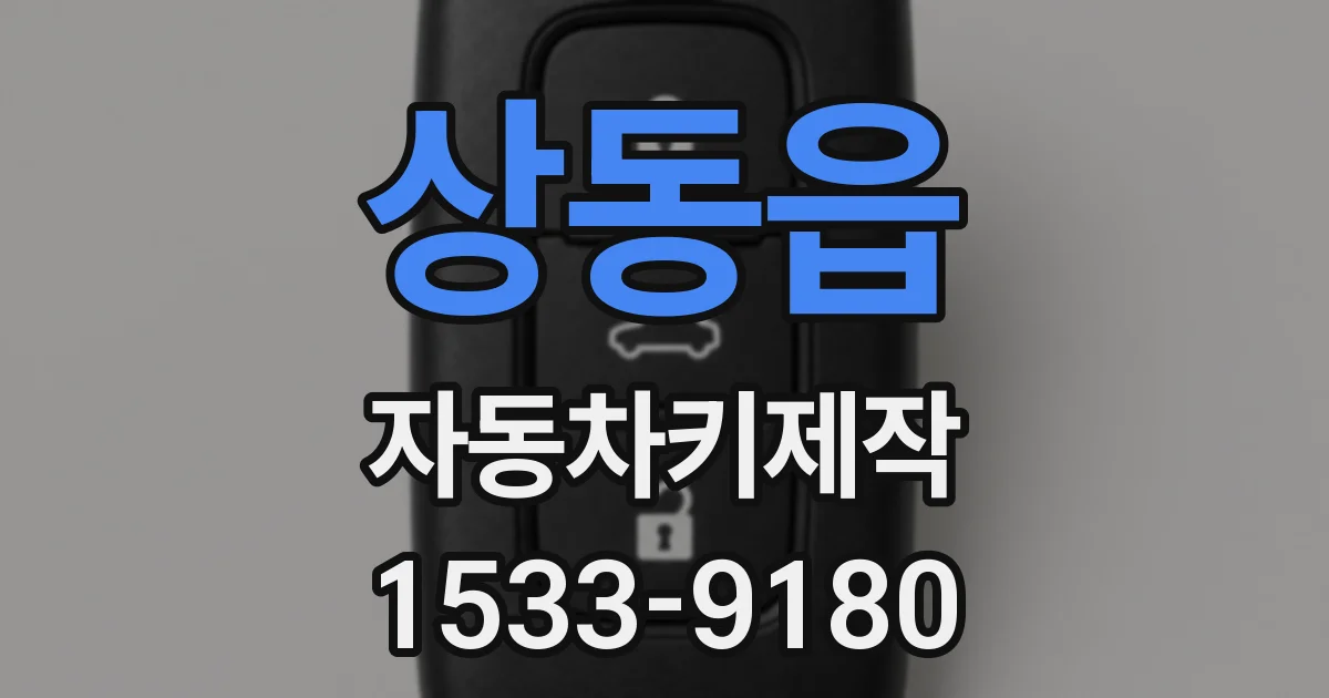 상동읍 자동차키제작