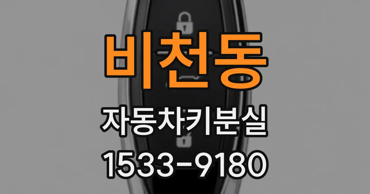 비천동 자동차키분실