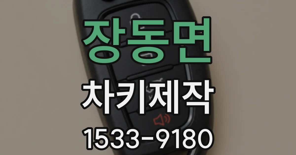 장동면 차키제작