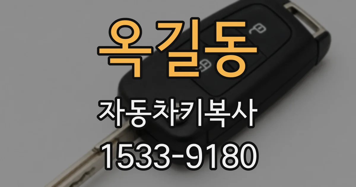 옥길동 자동차키복사