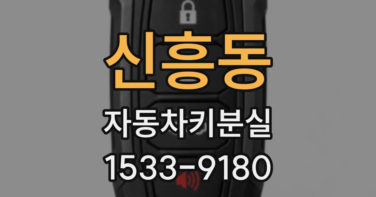 신흥동 자동차키분실