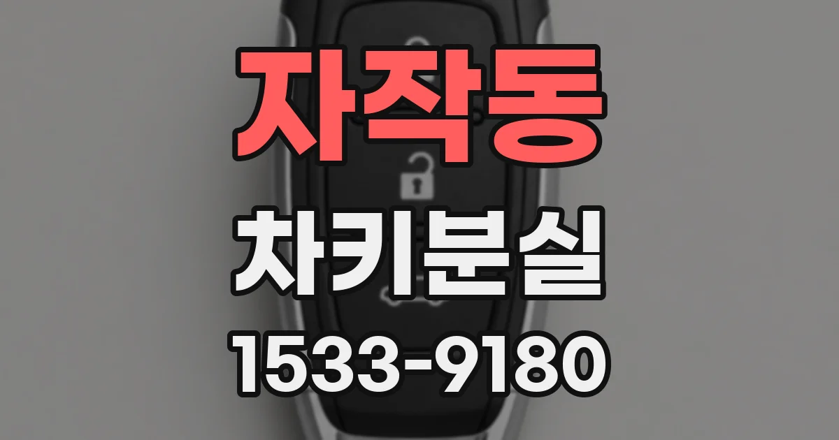 자작동 차키분실