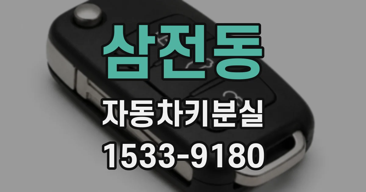 삼전동 자동차키분실