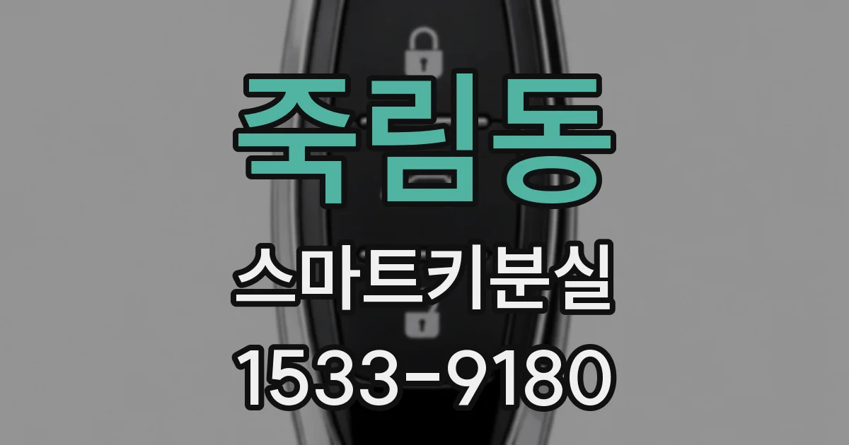 죽림동 스마트키분실