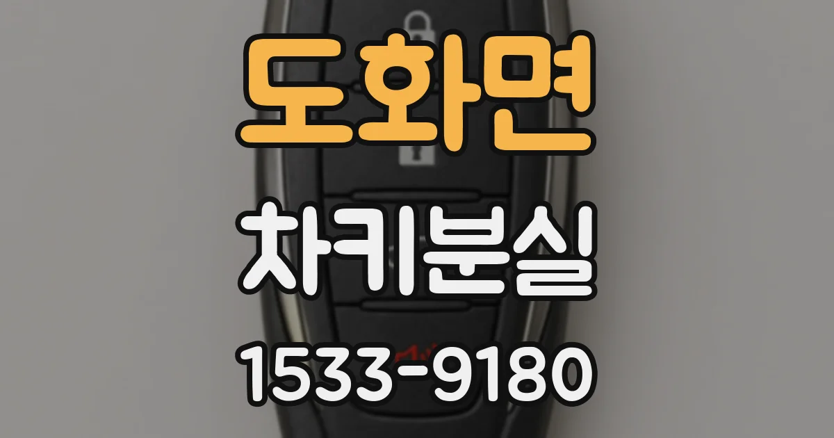 도화면 차키분실