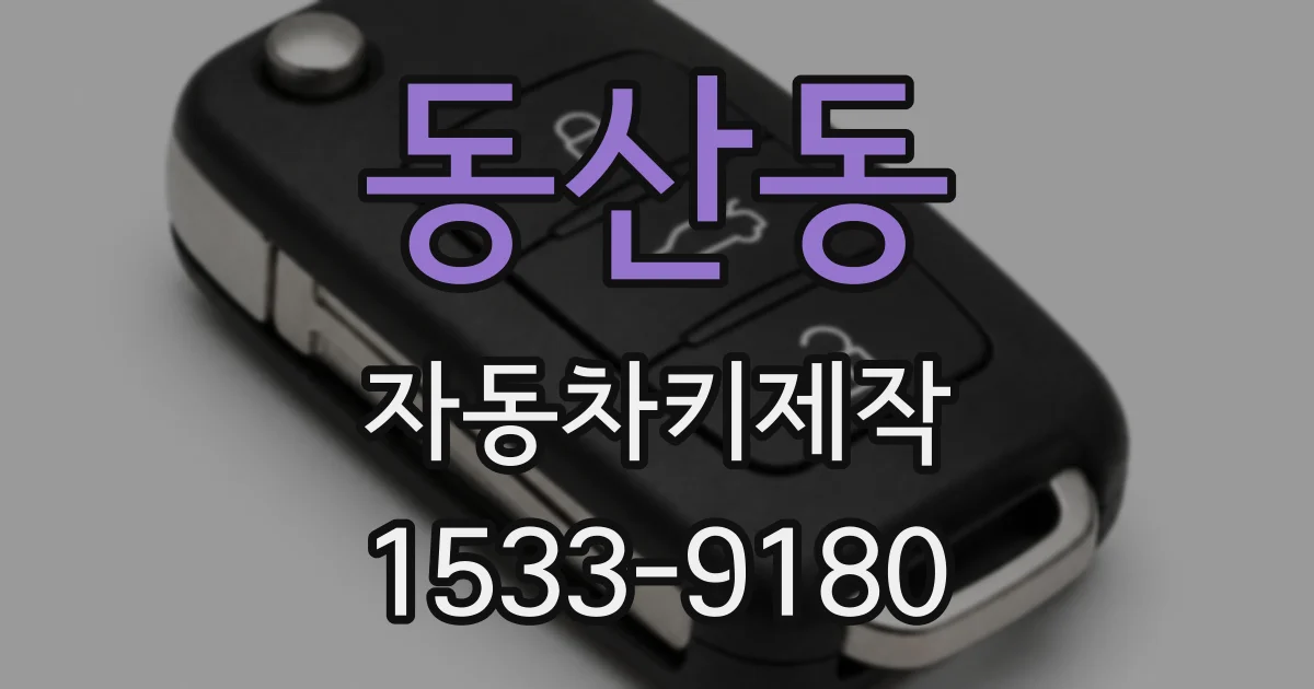 동산동 자동차키제작