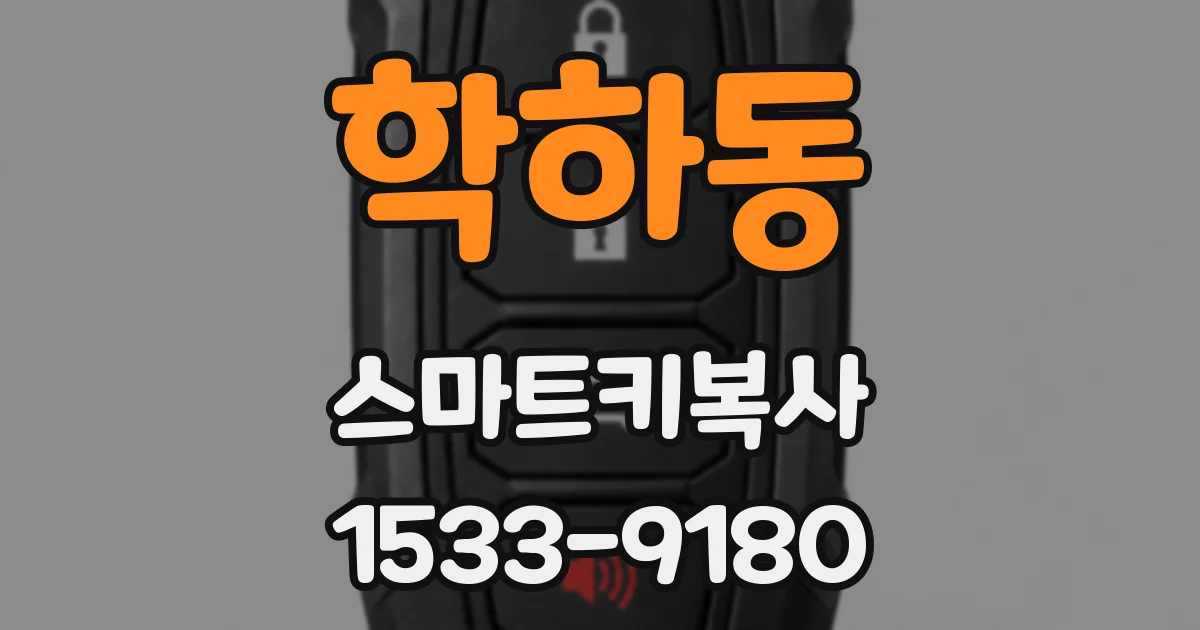 학하동 스마트키복사