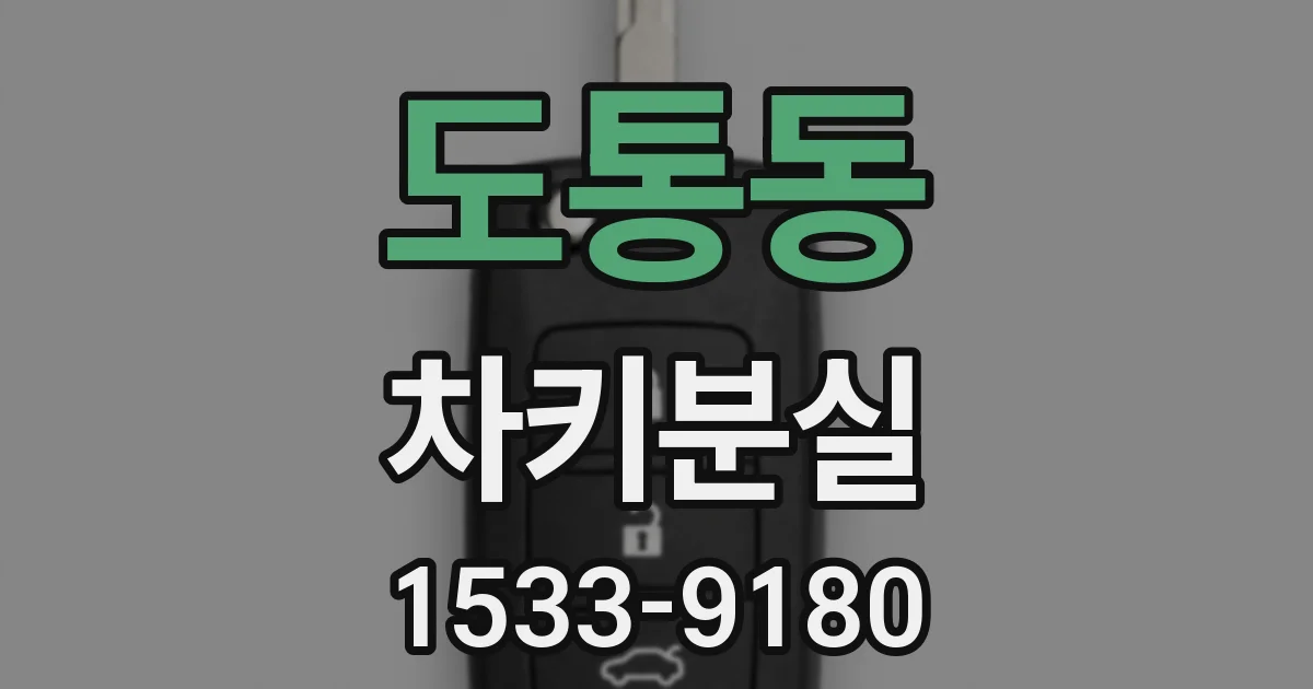 도통동 차키분실