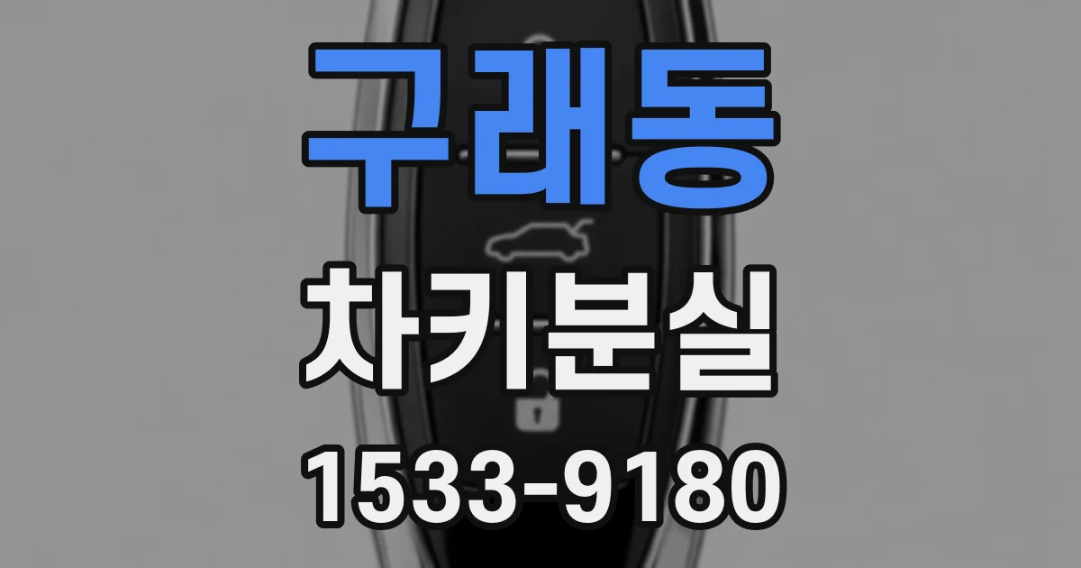 구래동 차키분실