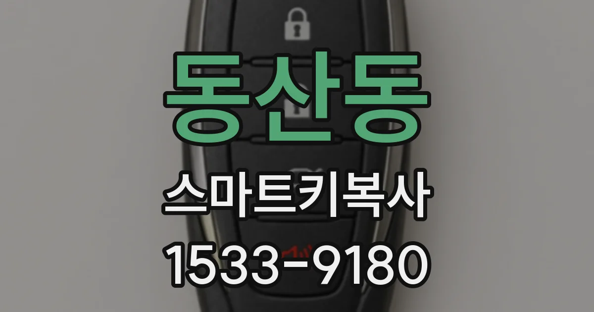 동산동 스마트키복사