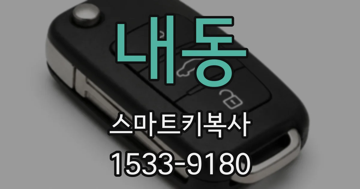 내동 스마트키복사